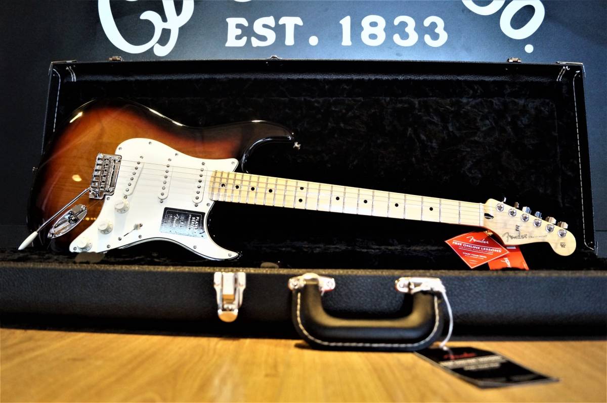 Fender Stratocaster Player 3 Tons Sunburst Maple Neck Disponible à Arles chez Sud Musique
