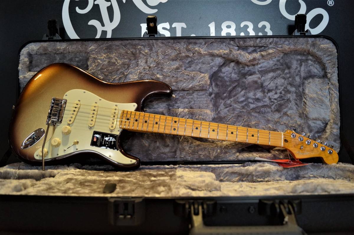 Fender Stratocaster American Ultra Maple Neck Mocha Burst Disponible à Arles Sud Musique