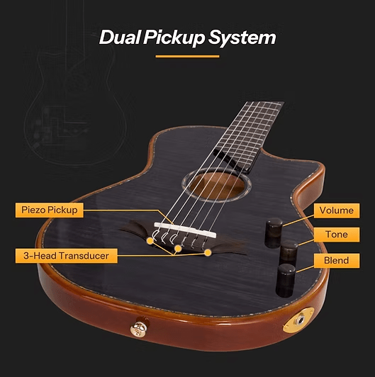 Le design inspiré du Mt. Bromo et la finition brillante séduisent les guitaristes en Provence.