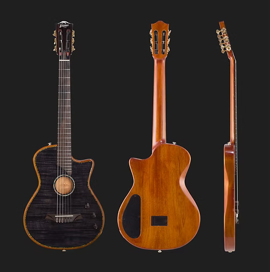 La Bromo BEN2C Fusion Craft est une guitare nylon électro-acoustique haut de gamme disponible chez Sud Musique Arles