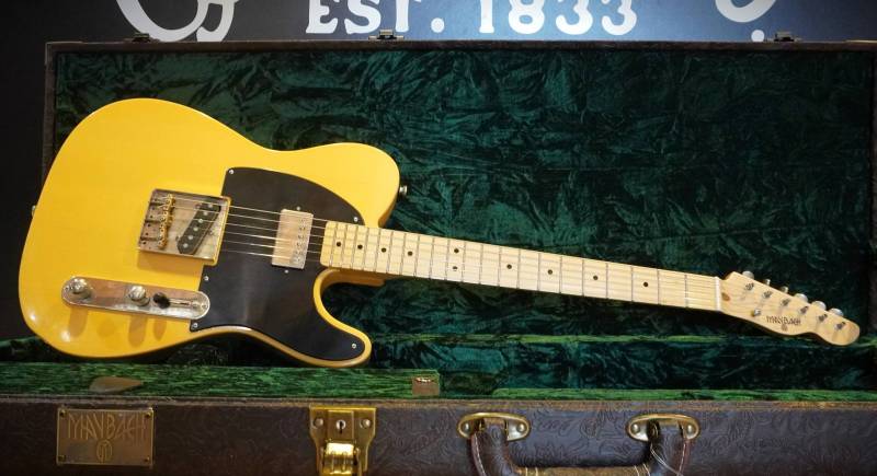 Guitare Electrique Maybach Texonian T52-2 Butterscotch Blackguard - Keith